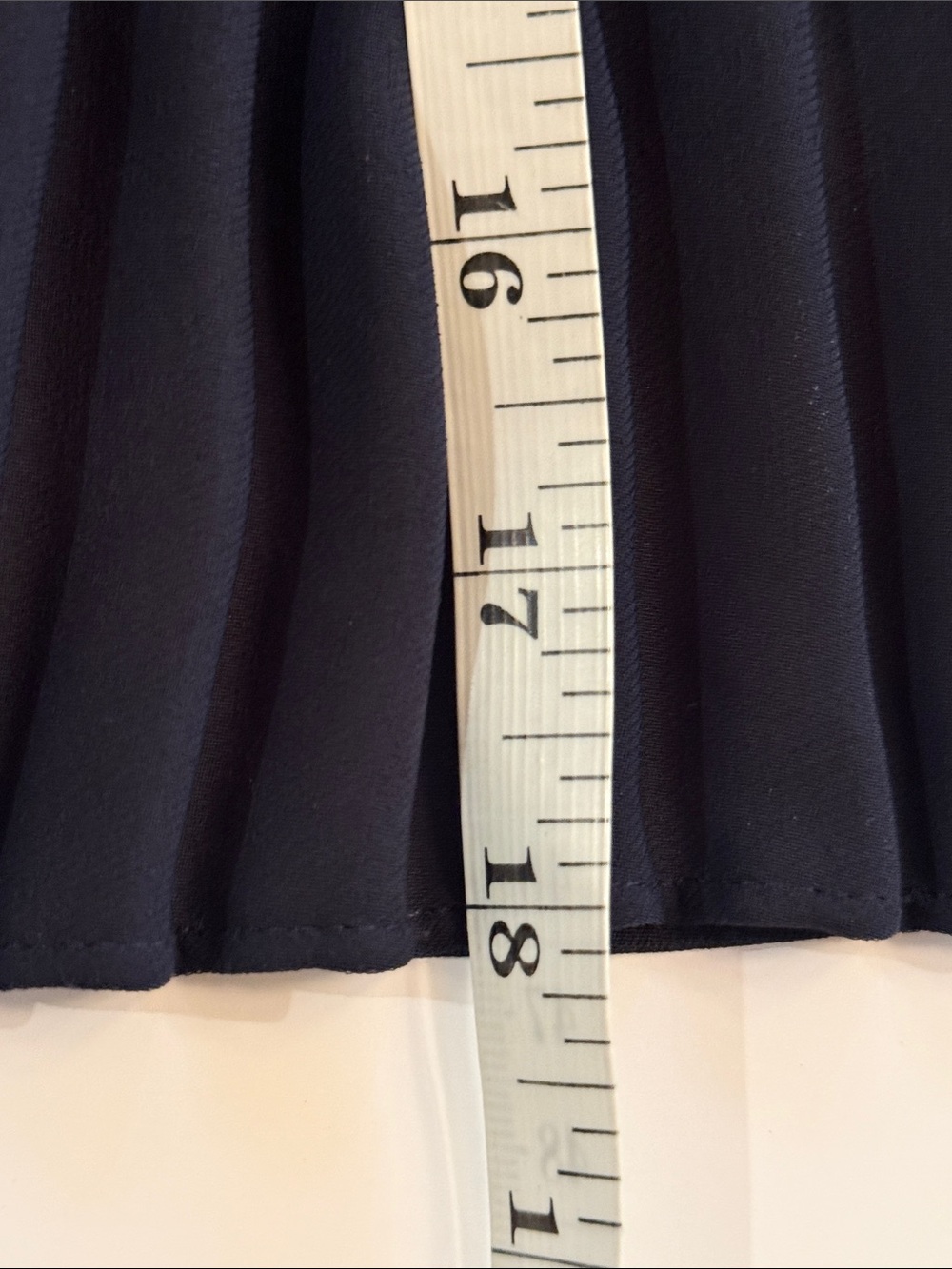 Ann Taylor Navy Knife Pleated Nautical Preppy Skirt Size 4P - Picture 7 of 9